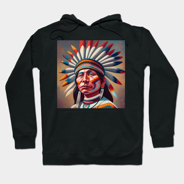 Native American art Hoodie by IOANNISSKEVAS